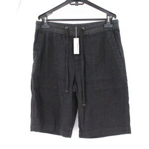 NWT Standard James Perse Shorts Mens 2 Linen Elastic Waist Drawstring flat front